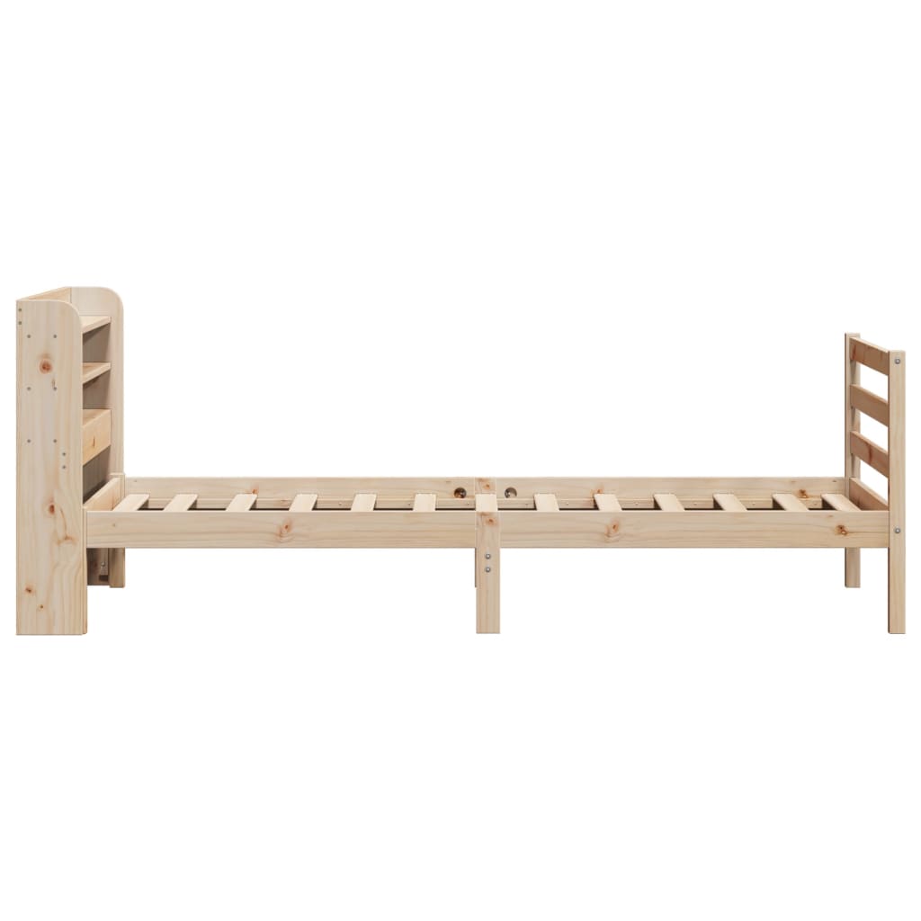 Bed Frame with Headboard without Mattress 100x200 cm